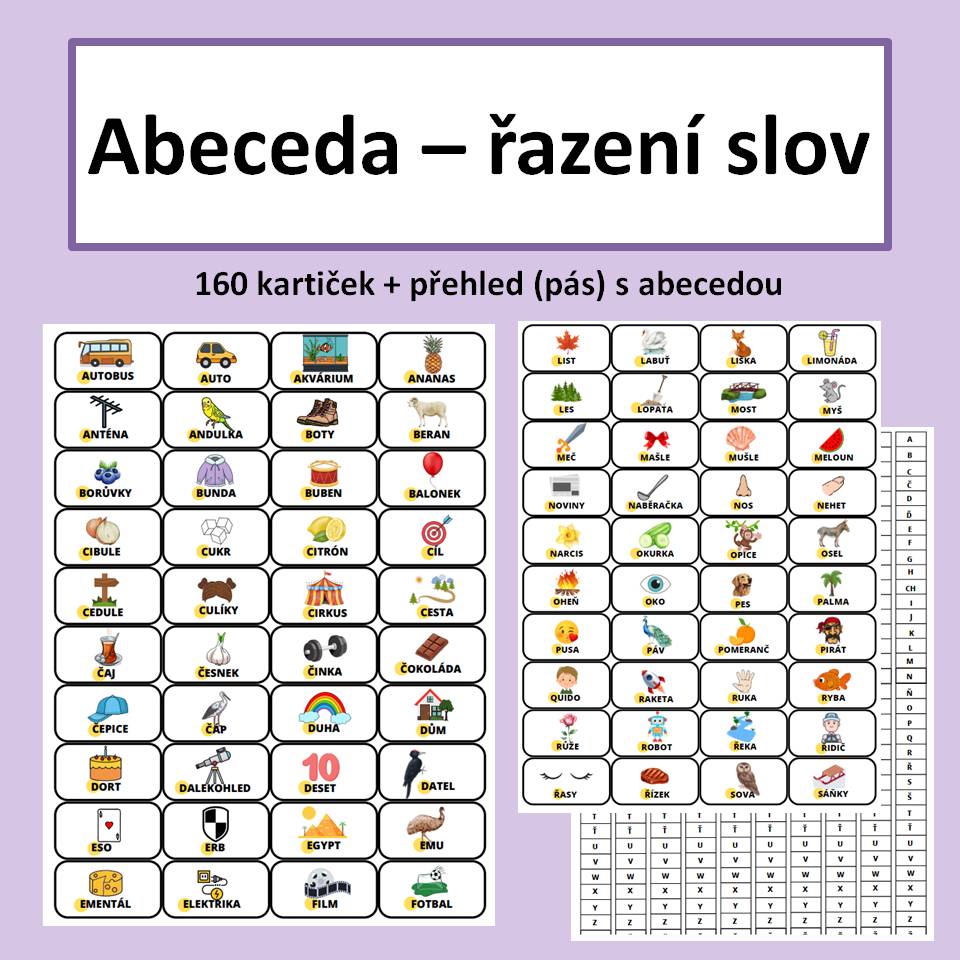 Abeceda - řazení Slov - Český Jazyk | UčiteléUčitelům.cz